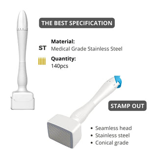 DRS by Dr. Pen Derma Stamp - 140 Needles Dermapen - Dr.Pen Authorized Distributor - Microneedling Pen