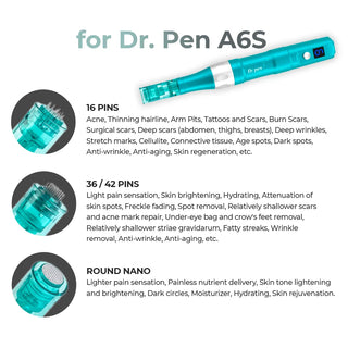 Dr. Pen A6S Cartridges - Dr.Pen Authorized Distributor - Microneedling Pen