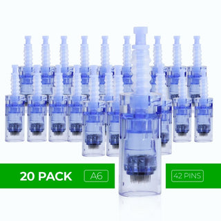 Dr. Pen A6 Cartridges - 20 Pack 42 Needles - Dr.Pen Authorized Distributor - Microneedling Pen