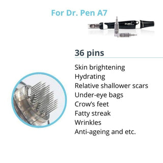 Dr. Pen A7 Cartridges - 20 Pack 36 Needles - Dr.Pen Authorized Distributor - Microneedling Pen