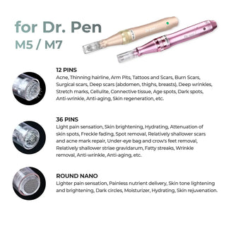 Dr. Pen M5 / M7 Cartridges - Dr.Pen Authorized Distributor - Microneedling Pen