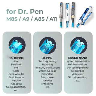 Dr. Pen M8S / A11 / A8S / A9 Cartridges  - Dr.Pen Authorized Distributor - Microneedling Pen