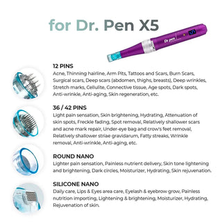 Dr. Pen X5 Cartridges - Dr.Pen Authorized Distributor - Microneedling Pen